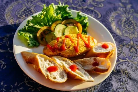 Cutlet in a restaurant Stock Photos