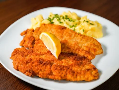 Cutlet - vienna escalop Stock Photos