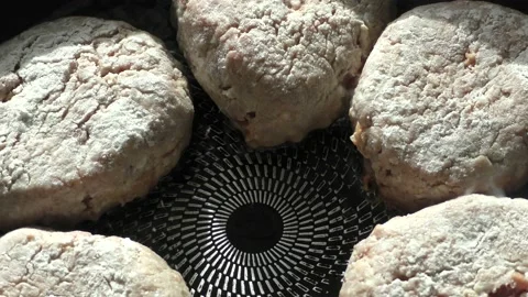 Cutlets are fried in a frying pan. healthy food concept Stock Footage 168504781