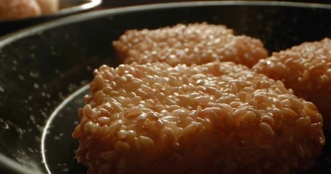 Cutlets are fried in a frying pan at home in the kitchen. Delicious fried meat. Video stock 307072209