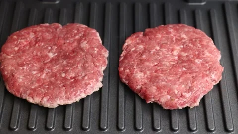 The cutlets are grilled. Stock Footage 220742188