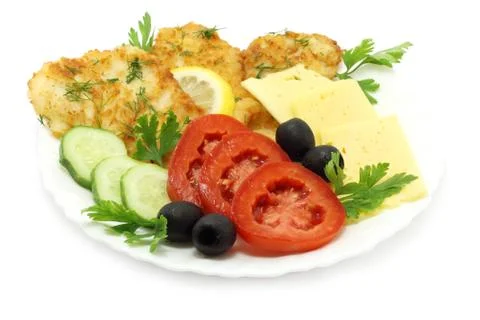 Cutlets composition Stock Photos