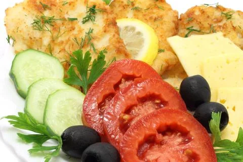 Cutlets composition Stock Photos