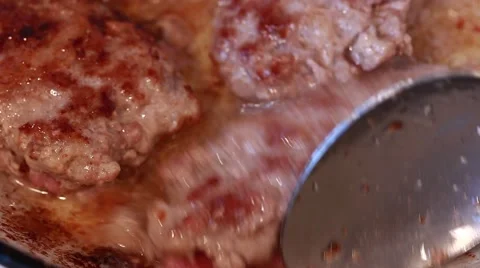 Cutlets fried in a frying pan 스톡 동영상 49919446