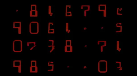 Cutout binary numbers software code computer concept Stock Footage 1005481