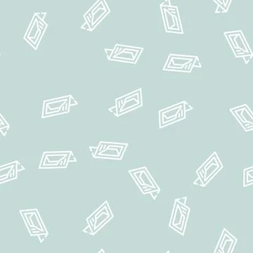 Cutout booklet line vector seamless pattern line Stock Illustration