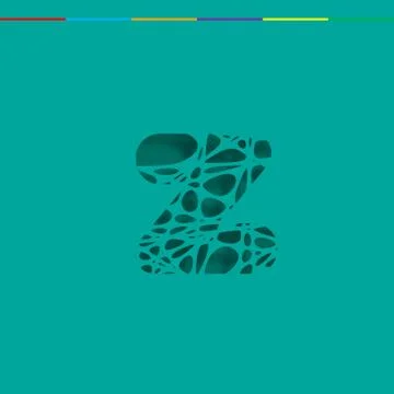 Cutout character from a fontset, vector Stock Illustration