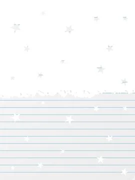 Cutout confetti style vertical overlay pattern isolated on transparent Illustrazione stock