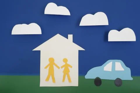 Cutout couple Stock Photos