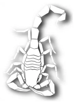 Cutout scorpion design Stock Illustration