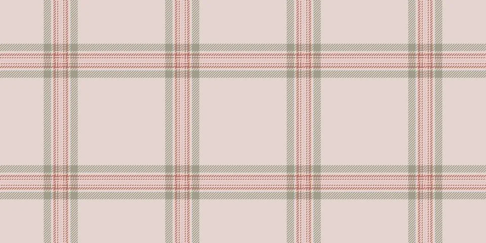 Cutout vector pattern fabric, packing plaid seamless texture. Coat textile .. Stock Illustration