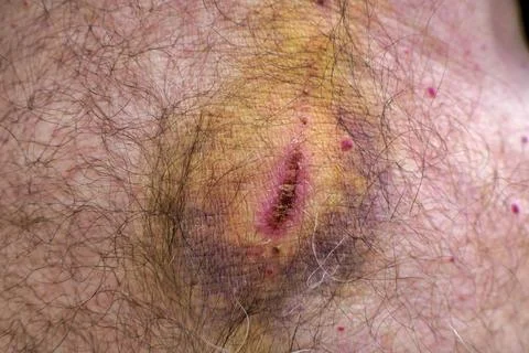 Cuts and bruises. Stock Photos