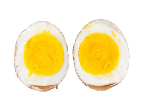 Cuts boiled egg Stock Photos