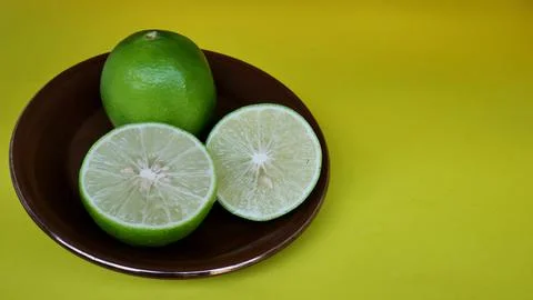 Cutted Fresh Lime Stock Photos