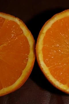 Cutted orange center macro macro background high quality prints Stock Photos