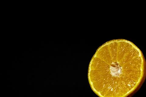 A cutted tangerine. Foto stock