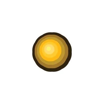 Cutted tree rings logo icon symbol design element 스톡 일러스트