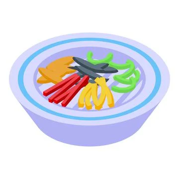 Cutted vegetables icon isometric vector. Cut carrot food Stock Illustration