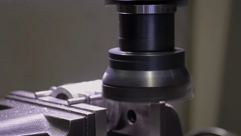 Cutter cuts the metal. Close-up. Video stock 74774051