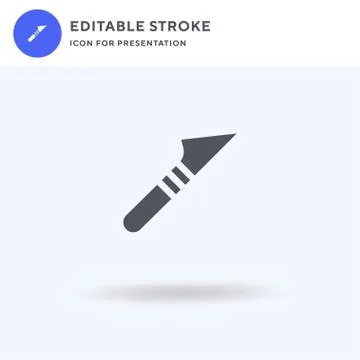 Cutter icon vector, filled flat sign, solid pictogram isolated on white, logo Stockillustratie