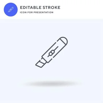 Cutter icon vector, filled flat sign, solid pictogram isolated on white, logo イラスト素材