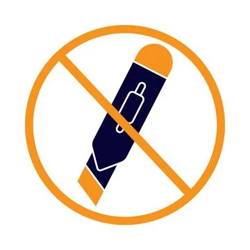 Cutter, knife, don't use, not use, icon, don't use cutter icon Stock Illustration