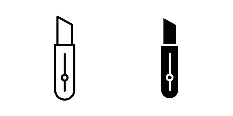 Cutter Knife icon for web projects Illustrazione stock