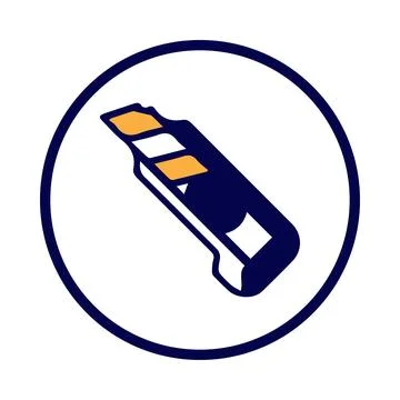 Cutter, knife, kitchen knife, cutter knife icon Stock Illustration
