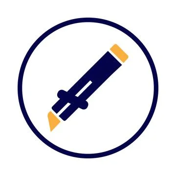 Cutter, knife, kitchen knife, cutter knife icon Stock Illustration