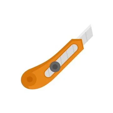 Cutter object icon flat isolated vector Ilustração Stock