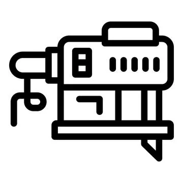 Cutter saw icon outline vector. House cement Stock Illustration