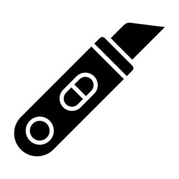 Cutter Vector Icon Design Illustration Stock Illustration