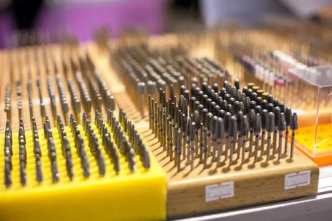 Cutters for manicure machine Stock Photos