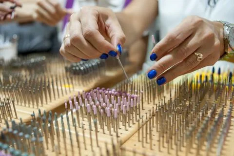 Cutters for manicure machine Stock Photos