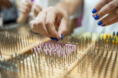 Cutters for manicure machine Stock Photos