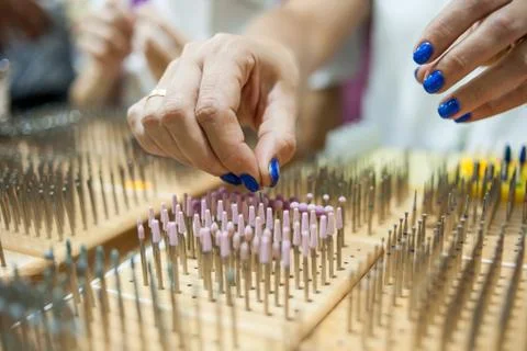 Cutters for manicure machine Foto stock