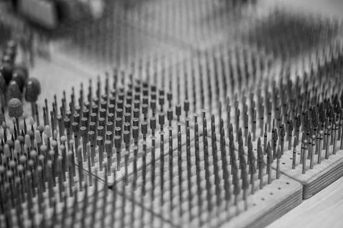 Cutters for manicure machine Stock Photos