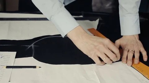 Cutting and sewing Vídeo Stock 83413263