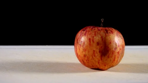 Cutting an apple Stock Footage 98681710