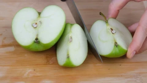 Cutting apple 스톡 동영상 233266546