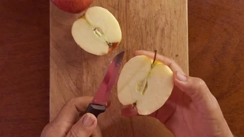 Cutting apple 動画素材 260630854