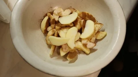 Cutting apples. Stock Footage 70240058