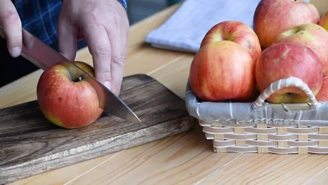 Cutting Apples Vidéo 255647354