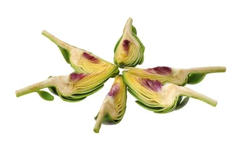 Cutting artichoke Stock Photos