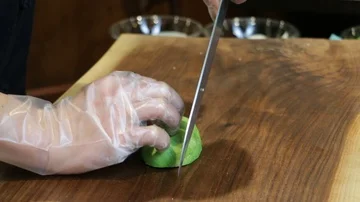 CUTTING AVOCADO 2 Stock Footage 85664548