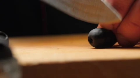 Cutting back olives. Closeup Stock Footage 134466941