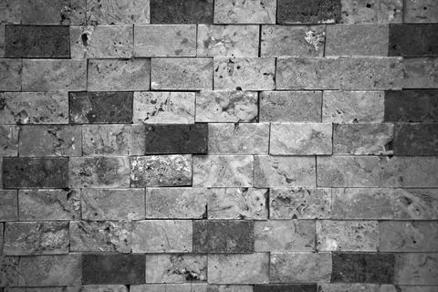 Cutting background marble wall rectangular, natural black white marble texture Stock Photos