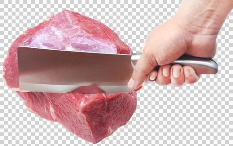 Cutting beef Stock Photos
