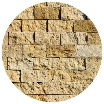 Cutting beige marble wall rectangular, seamless lined up Stock Photos