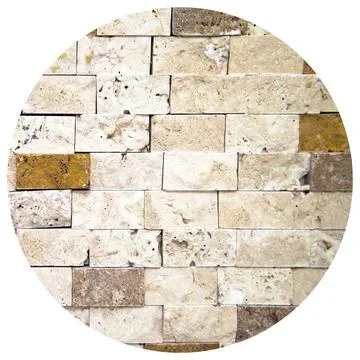 Cutting beige marble wall rectangular, seamless lined up Foto stock